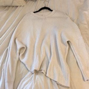 Free people white sweater